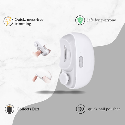 Electric Nail Clipper Trimming and Polishing